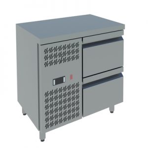 two drawers counter freezer india
