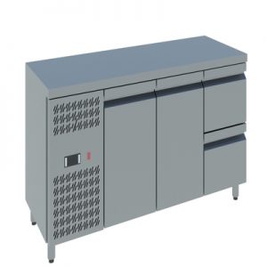 Two doors with Two Drawers Counter Chiller online