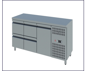Counter Freezers with Doors and Drawers
